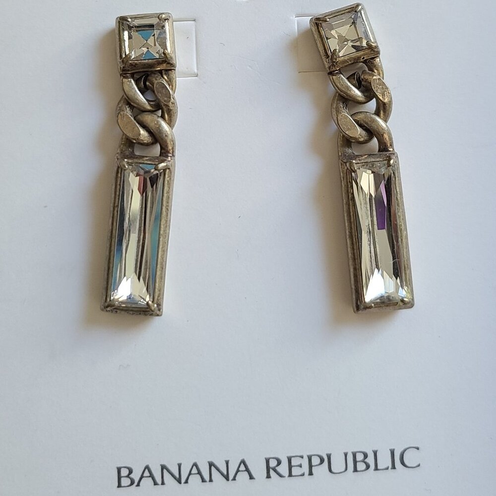 Banana Republic Rhinestone Drop Earrings - PRICE DROP